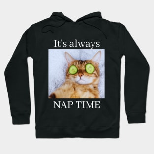 Most Likely to Take a Nap, It's Always Nap Time Funny cat Hoodie